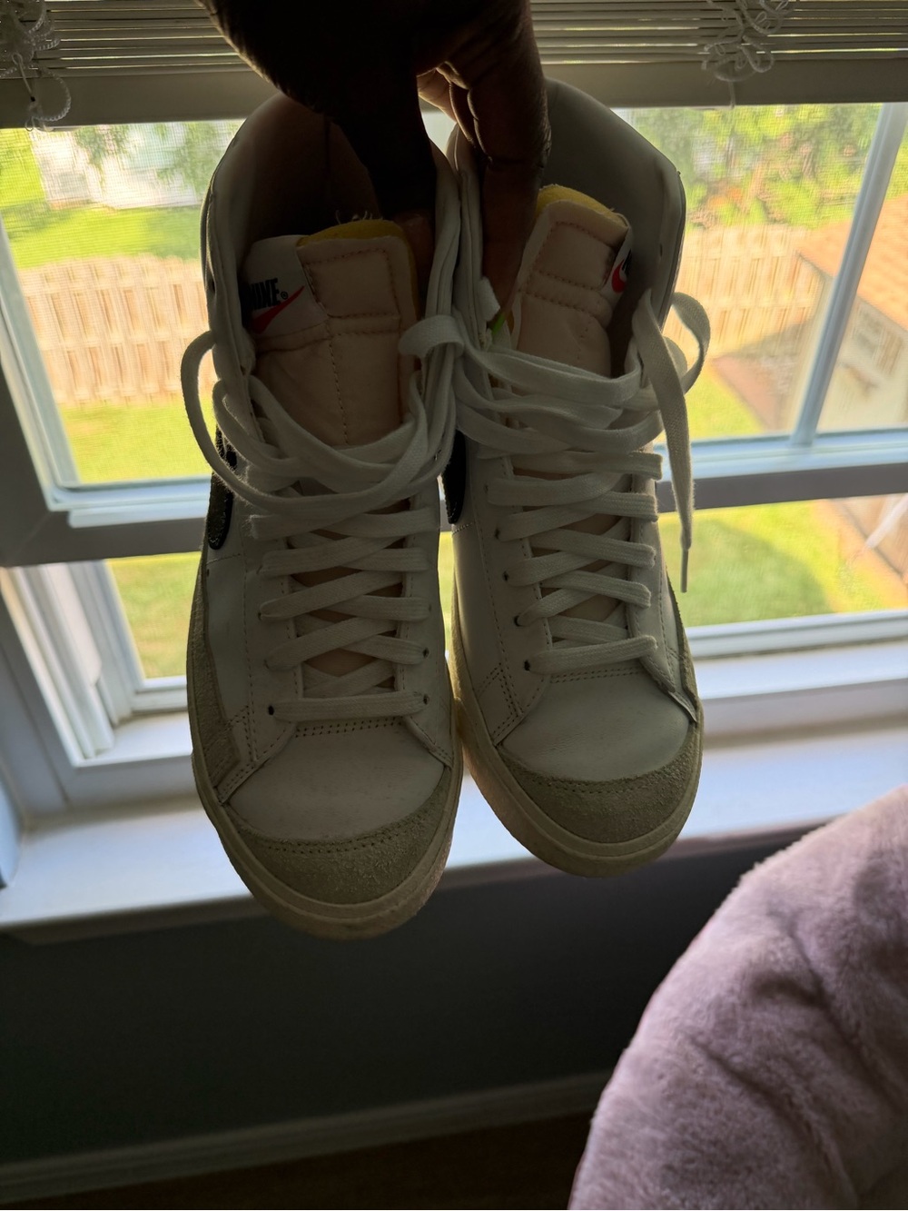 Nike White & Black High-Top Blazers - Picture 2 of 5